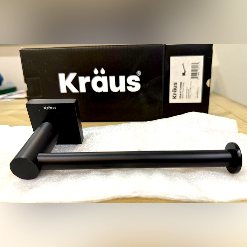Kraus Black Toilet Paper Holder